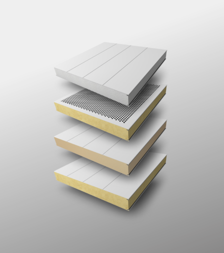 Sandwichpanelen - EPS, PIR, Akoestisch, Steenwol